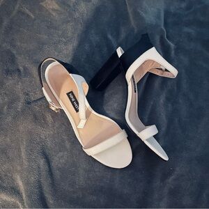 Nine West Black and White Stiletto Heels